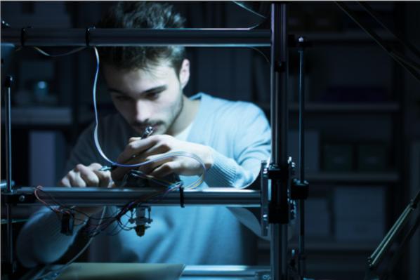 Person working in a lab