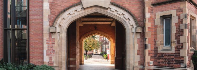 Arch in the Quad in Autumn